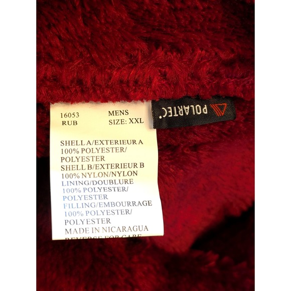 Woolrich Mens XXL Polartec Fleece Pullover 1/4 Zip Jacket Gray Shoulder Panels - Picture 7 of 7